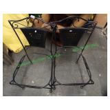 2 metal patio chair frames (no cushion)