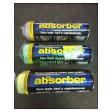 3 absorber towels