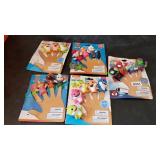 5pks of bath time finger puppets