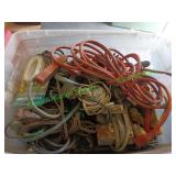 Box of miscellaneous power cords