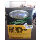 12V Blue Glow Mini off road fog lights