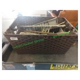 Wicker basket with assorted size sockets