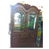 2PC HUTCH 88"H 58"W 18"D