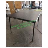 Fold up card table *some damage* Fold up card table *some damage*