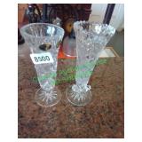 Small Crystal vases Small Crystal vases