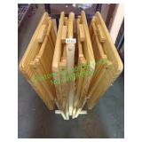 4 TV TRAYS AND STAND 4 TV TRAYS AND STAND