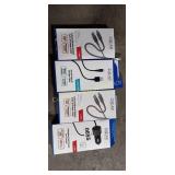 3 USB CABLES & 1 CAR CHARGER