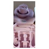 TODDLER 8PC SILICONE EATING UTENSILS