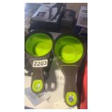 2 PET FOOD SCOOPS