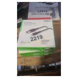 3 USB A CABLES FOR IPHONES