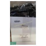 BOX OF BLACK COTTON GLOVES