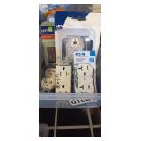 BOX OF ELECTRICAL OUTLET PARTS