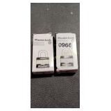 2 MASTER LOCKS WITH KEYS
