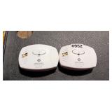 2 CARBON MONOXIDE ALARMS