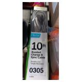 10FT BRAIDED CHARGE & SINK CABLE