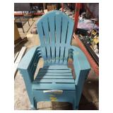 4 PLASTIC YARD CHAIRS