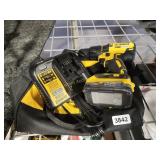 DEWALT DRILL BATTERY CHARGER AND BAG
