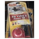 2 FILL VALVES AND FLAPPER KITS