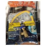 GAS DRYER CONNECT KIT AND NOSE GARDGEN VALVE
