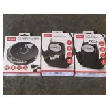 CD PLAYER AND 2 FM RADIOS