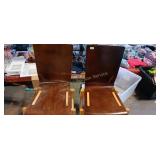 2 WOOD CHAIRS