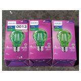 3 PHILIPS 4W LED PARTY BULBS
