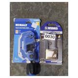 BRINKS LOCK AND KEY / KOBALT SCREW FEED COPPER
