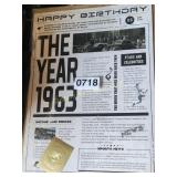 2 1963 BIRTHDAY CARDS