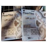 2 BOXES OF 20 FLOOR TILES