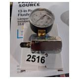 3/4' HEX TEST GAUGE 0-30 PSI