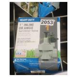 1' INLINE OR ANGLE SPRINKLER VALVE