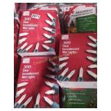 3 BOXS OF 300 CLEAR INCANDESCENT MINI LIGHTS
