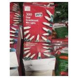 3 BOXS OF 300 CLEAR INCANDESCENT MINI LIGHTS