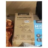 3 LIGHT CEILING LIGHT