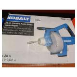 KOBALT  25FT CORDED AUTO FEED DRAIN AUGER RETAIL