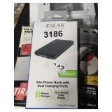 SLIM POWER BANK WITH DUAL CHARGING PORTS