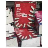 3 BOXS OF 300 CLEAR INCANDESCENT MINI LIGHTS