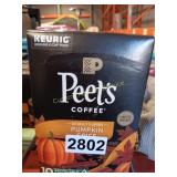 BOX OF PEETS COFFEE