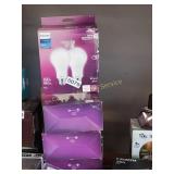 4 BOXS OF 100W LIGHT BULBS