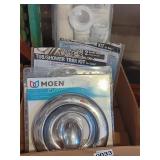 BOX OF PLUMBING PARTS