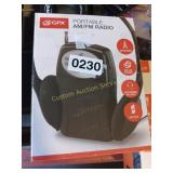 2 PORTABLE AM/FM RADIO
