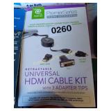 UNIVERSAL HDMI CABLE KIT
