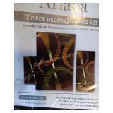 3 PC DECORATIVE RUG SET