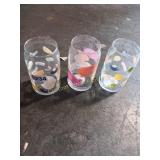3 GLASS CUPS