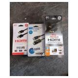 3 HDMI CABLES