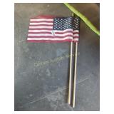 2 SMALL US FLAGS