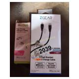2 USB CHARGE CABLES