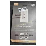 COAX WALLPLATE
