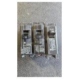 1 15 & 2 20 AMP BREAKERS