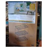 THREE TIER WIRE SHELVING UNIT 23-IN BY 13 INCH BY